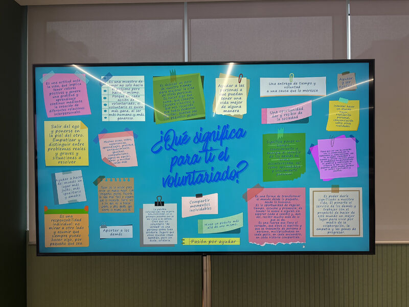 Los diferentes significados del voluntariado por parte de los diferentes voluntarios presentes en la dinamica de grupos
