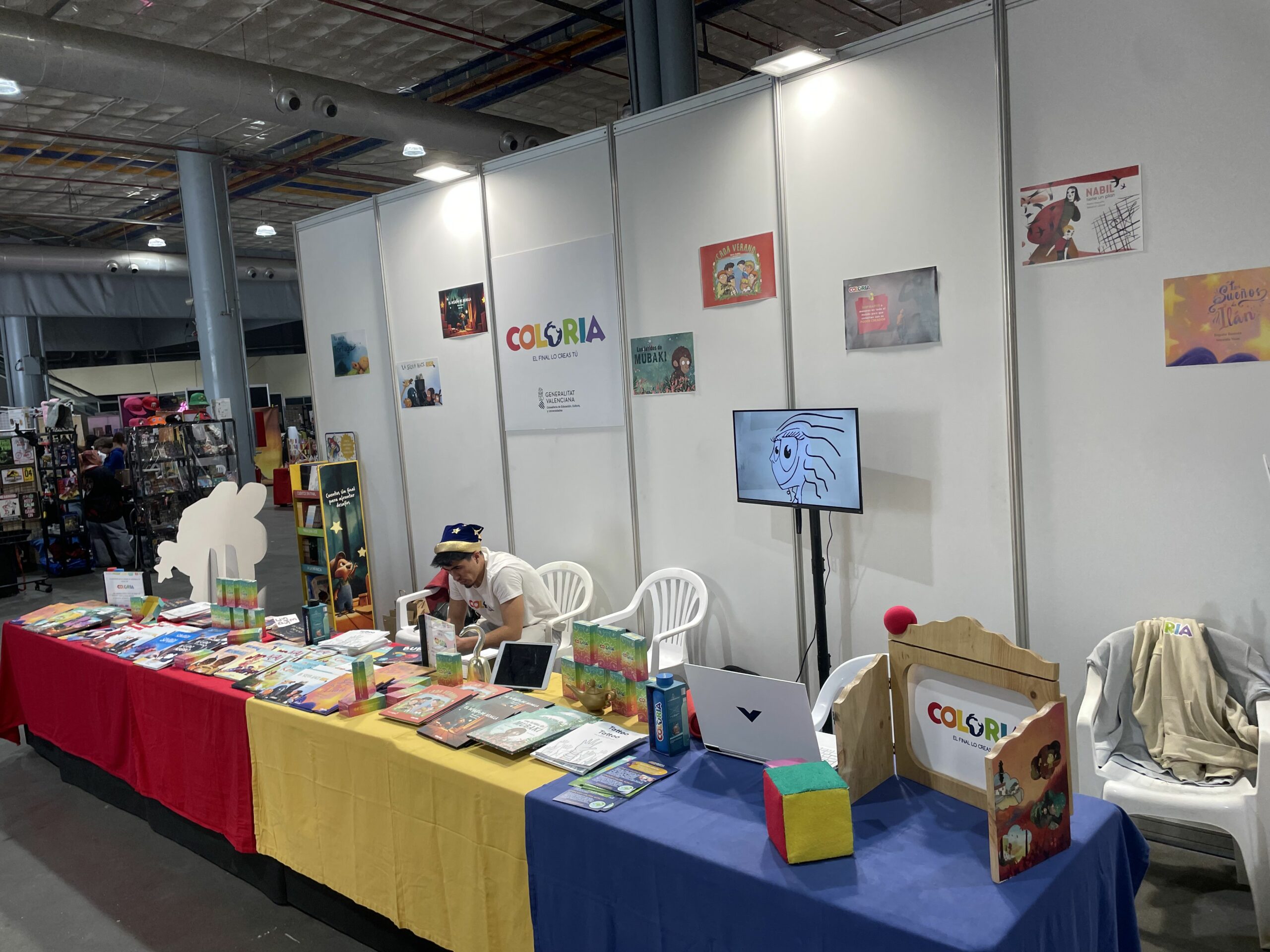 El stand de Coloria en la feria del cómic de Valencia de 2026